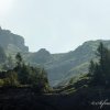 Rencontre du soleil avec la montagne